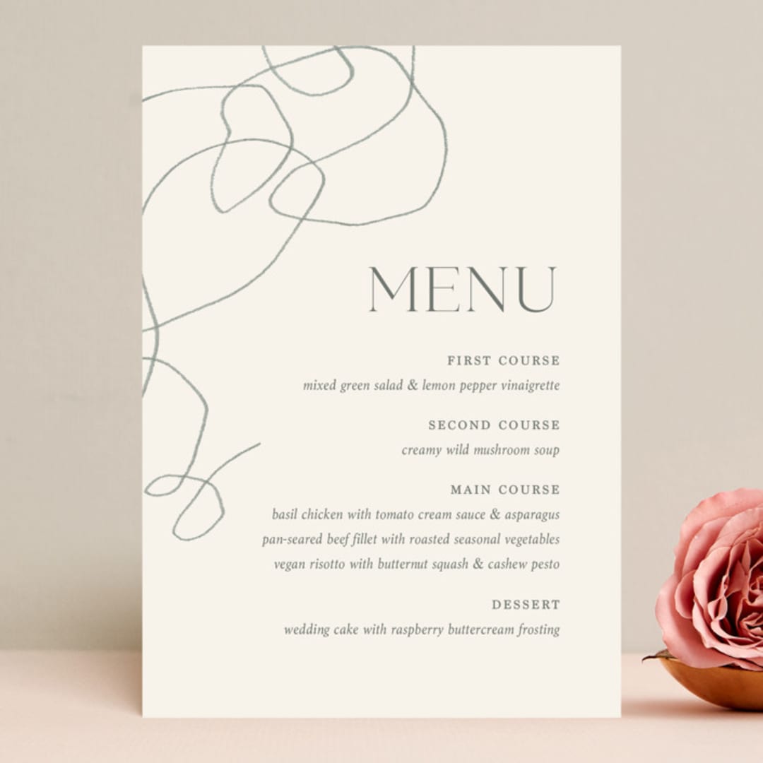 "Blue Jean Baby" - Menus in Ocean by Chelsea Petaja - Front