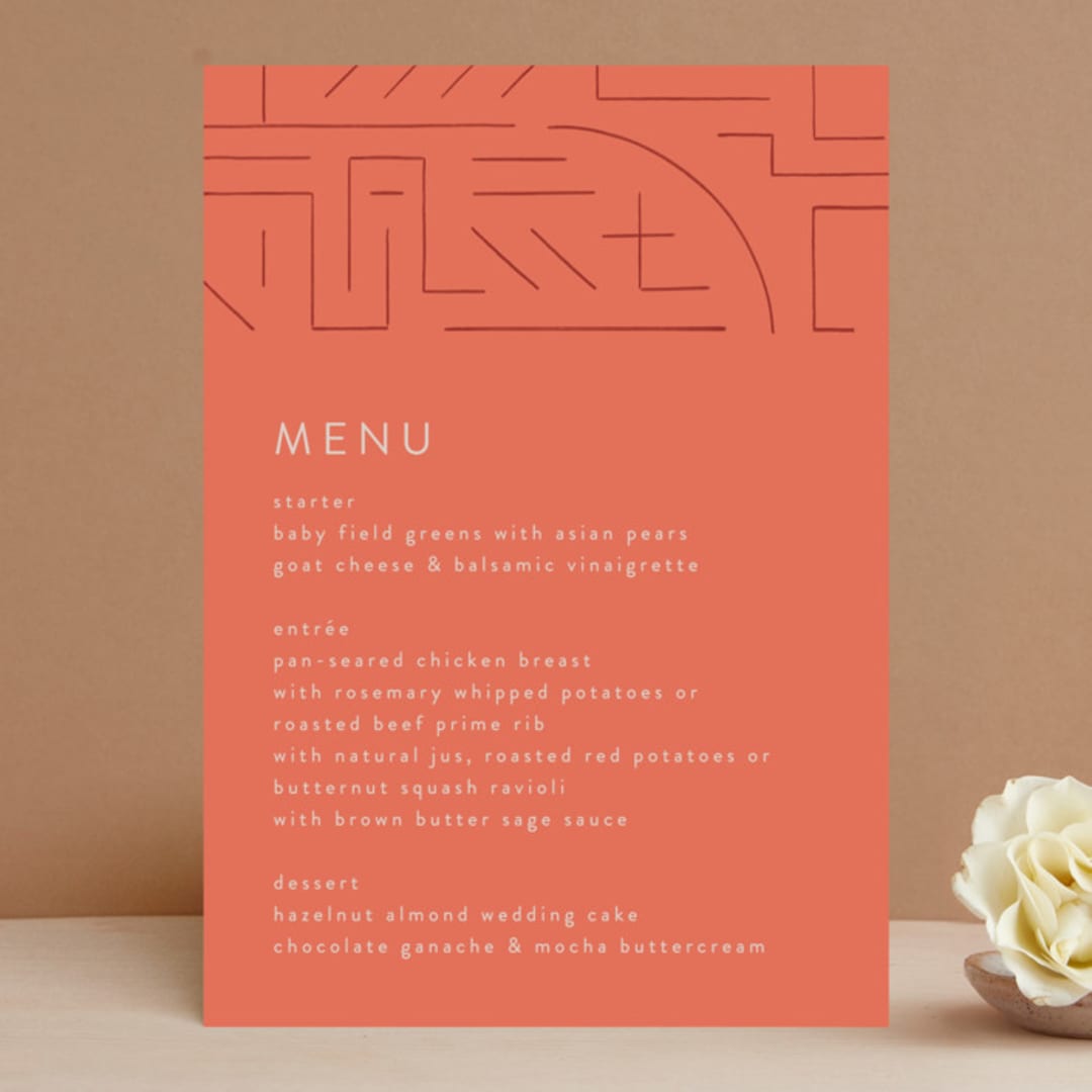 "Lines" - Menus in Melon by JeAnna Casper - Front