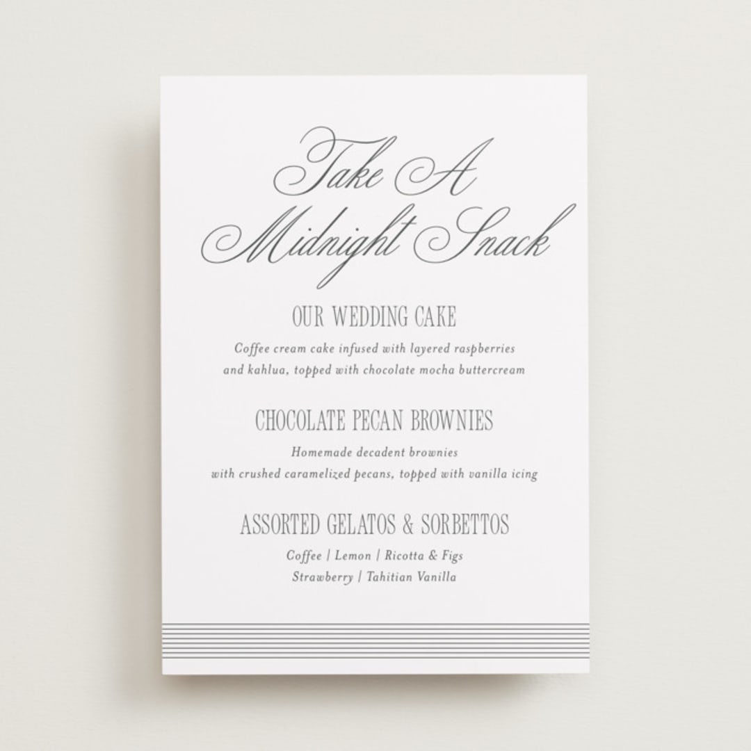 "ris al’amande" - Menu Signs in Sugar by chocomocacino - Front