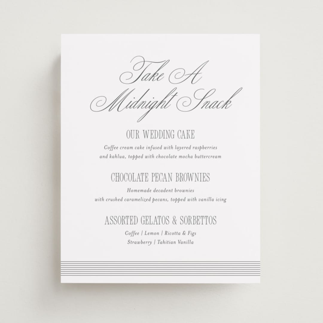 "ris al’amande" - Menu Signs in Sugar by chocomocacino - Front