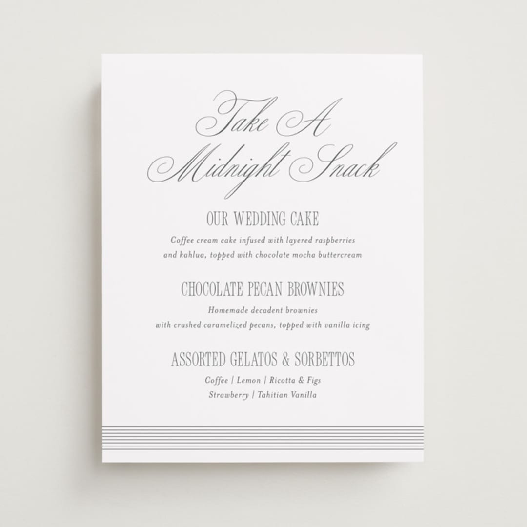 "ris al’amande" - Menu Signs in Sugar by chocomocacino - Front