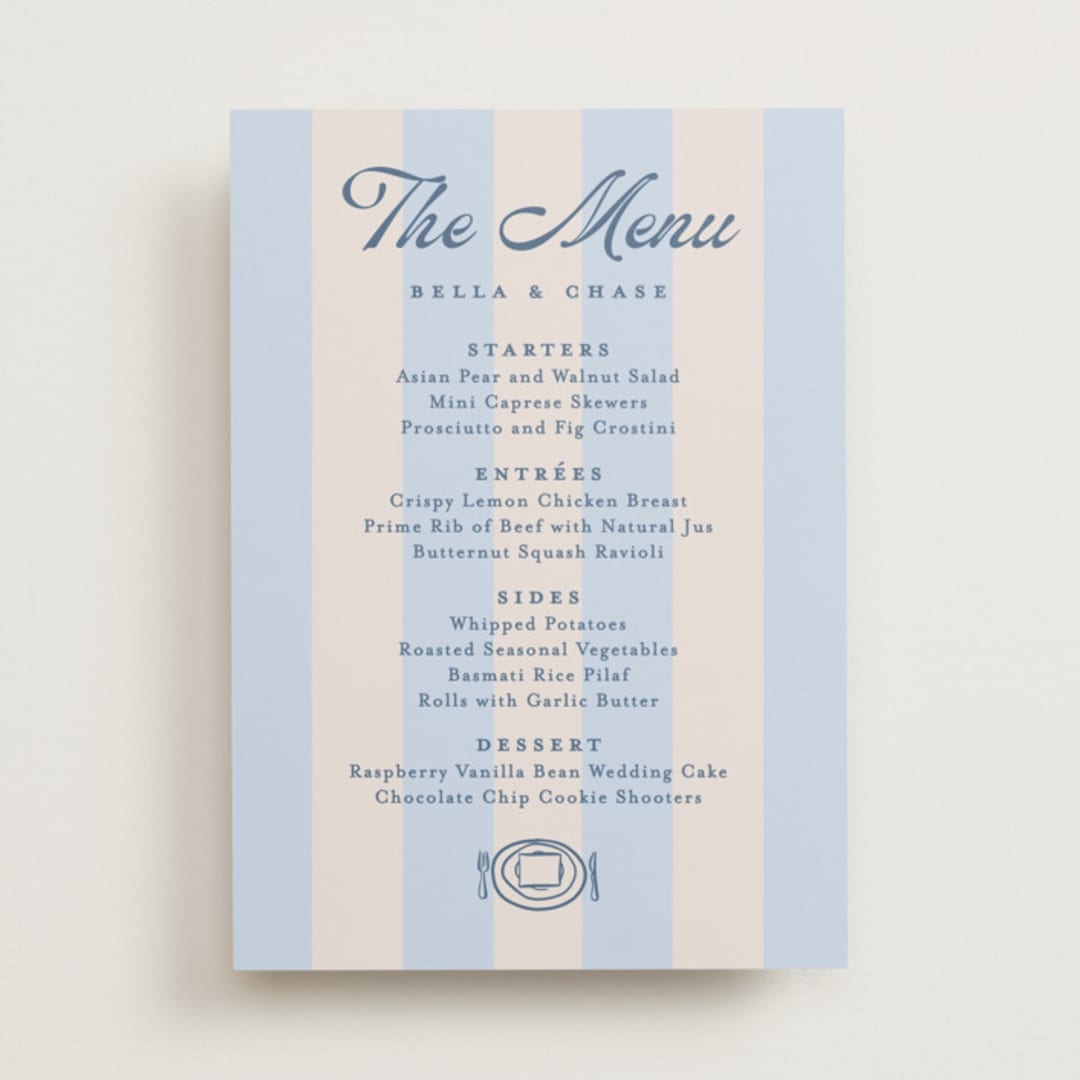 "darby" - Menu Signs in Sky by Susan Asbill - Front