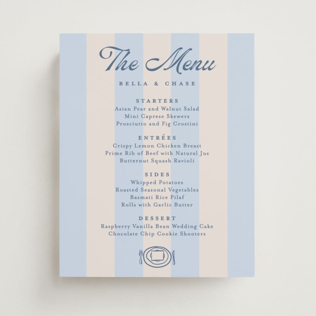 "darby" - Menu Signs in Sky by Susan Asbill - Front
