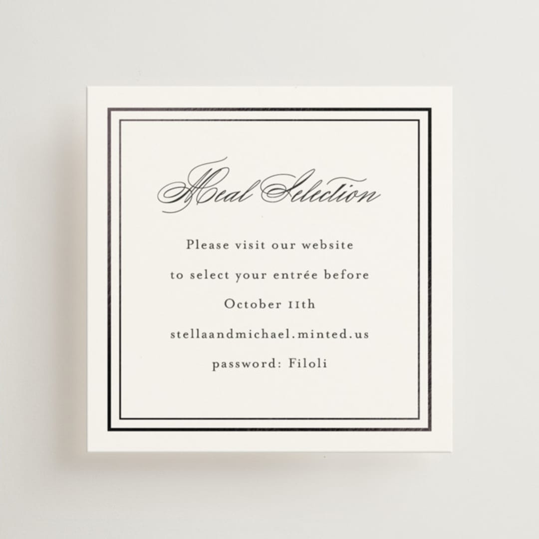 "Polished" - Mini Enclosure Cards in Cotton by Jennifer Postorino - Front