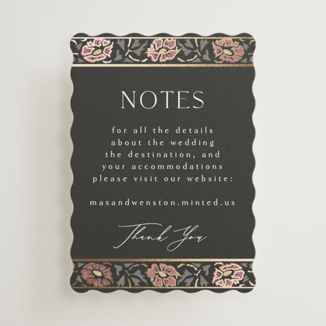 "Timeless Nature" - Mini Enclosure Cards in Ebony by Ana de Sousa - Front
