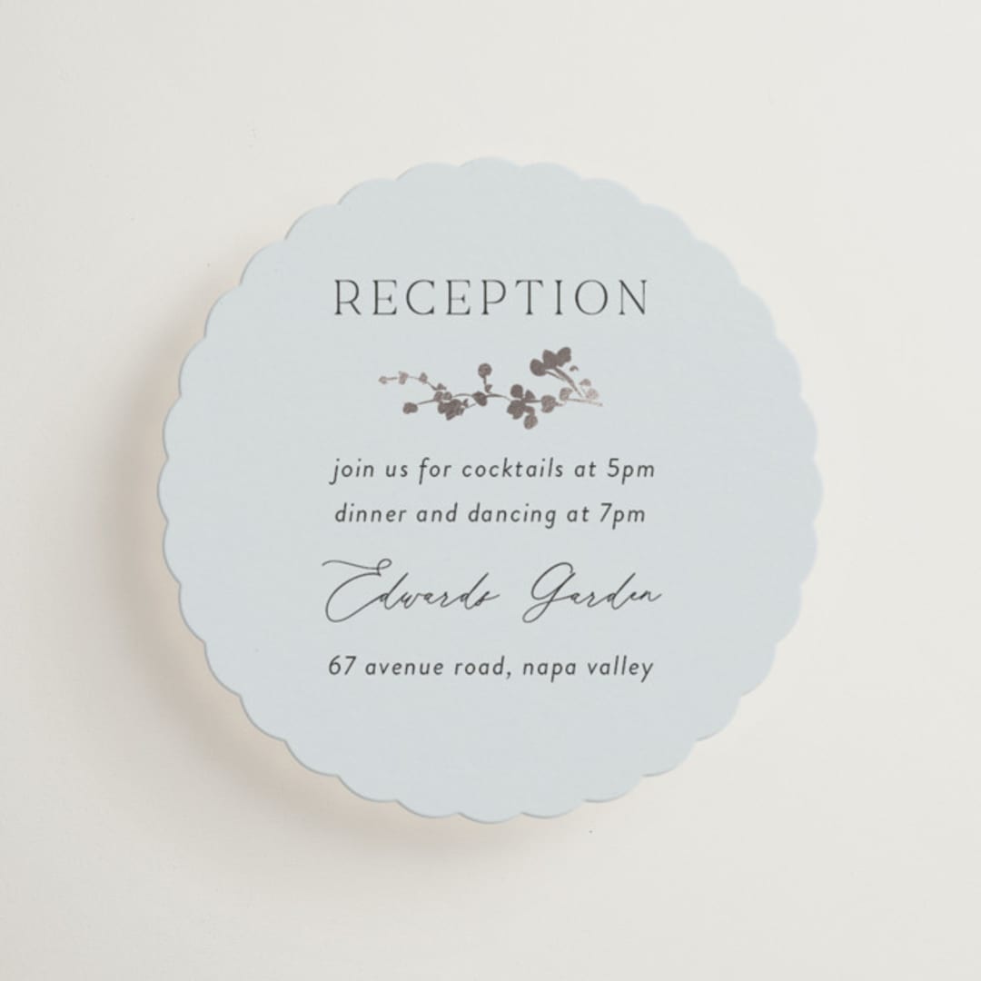 "Timeless Blooms" - Mini Enclosure Cards in Azure by Susan Moyal - Front