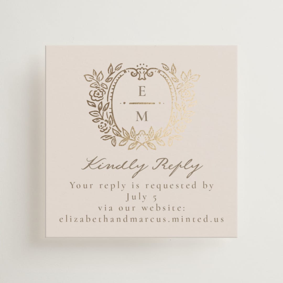 "Manuet" - Mini Enclosure Cards in Vanilla by Petra Kern - Front