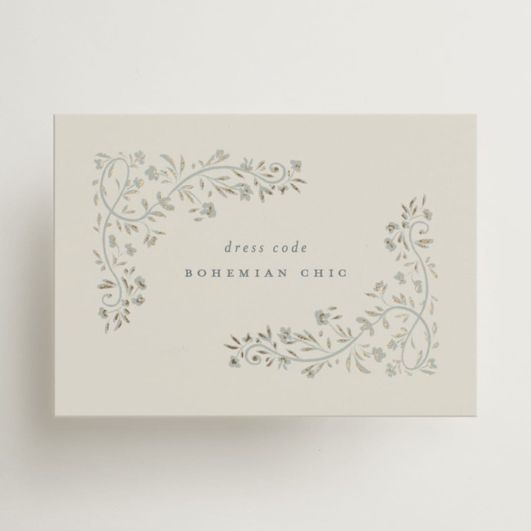 "Floral Romance" - Mini Enclosure Cards in Something Blue by Gwen Bedat - Front