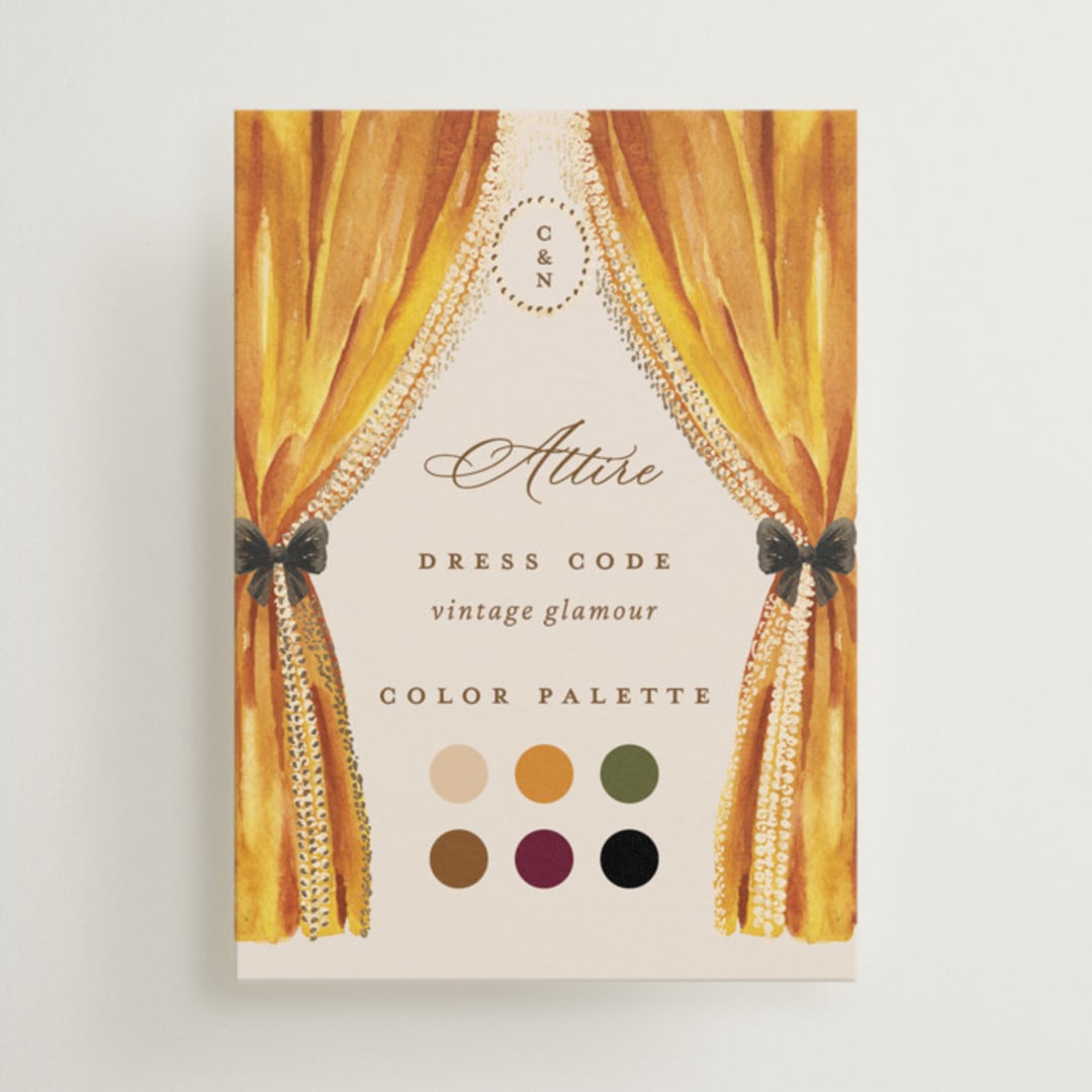 "Tuileries" - Mini Enclosure Cards in Golden by Claudia Orengo - Front