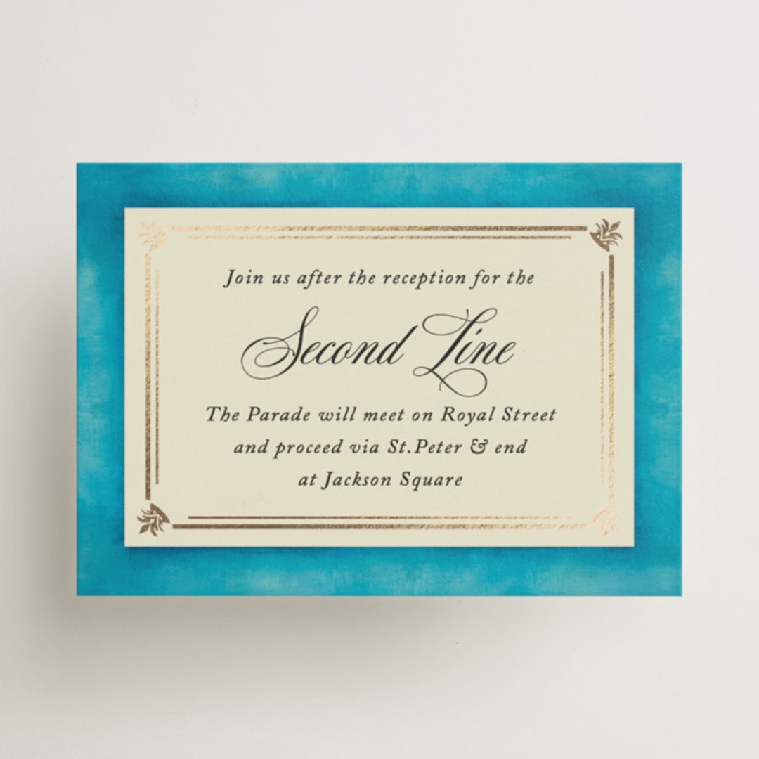 "Josephine" - Mini Enclosure Cards in Marine by Jackie Crawford - Front