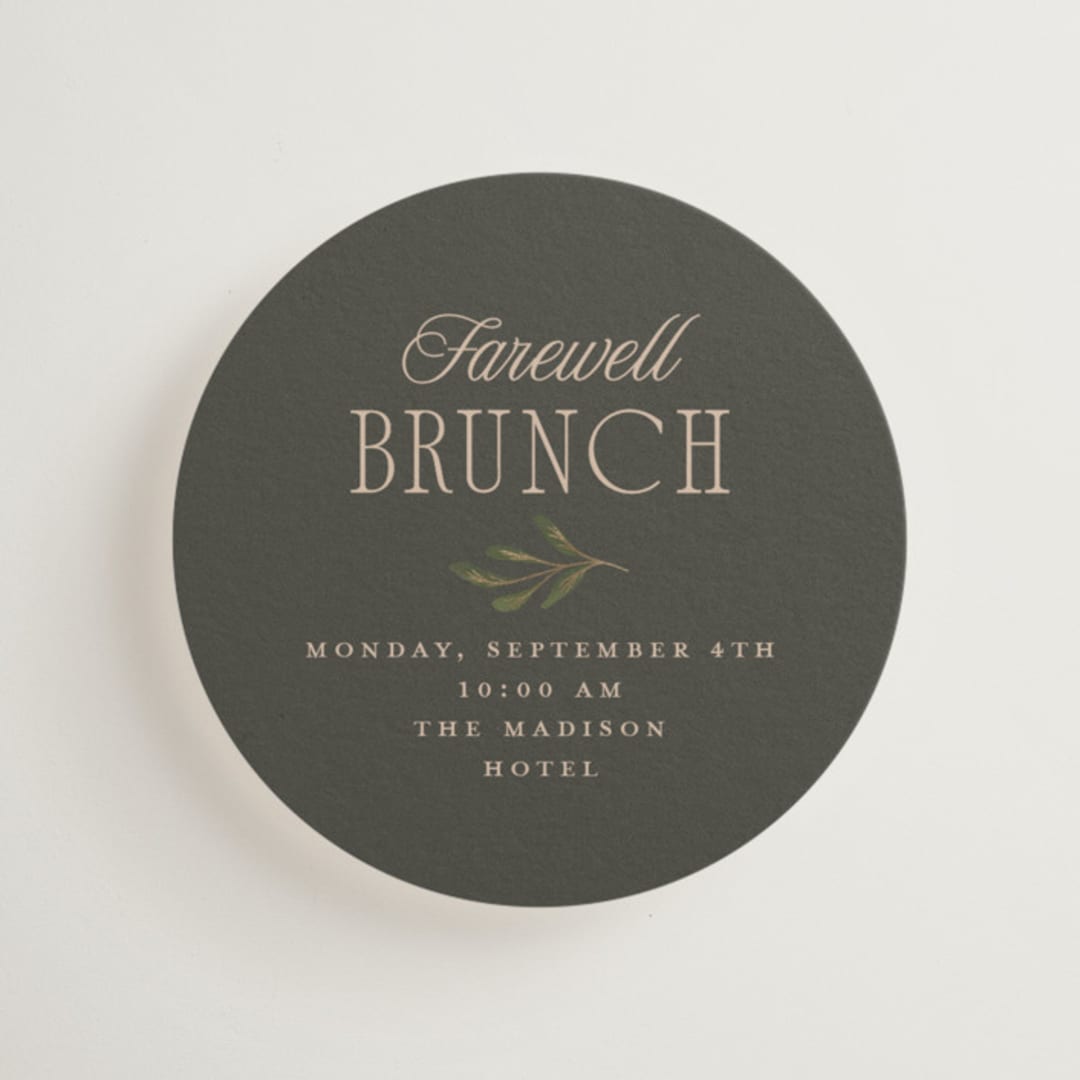 "Emilie" - Mini Enclosure Cards in Noir by Randi Cirelli - Front