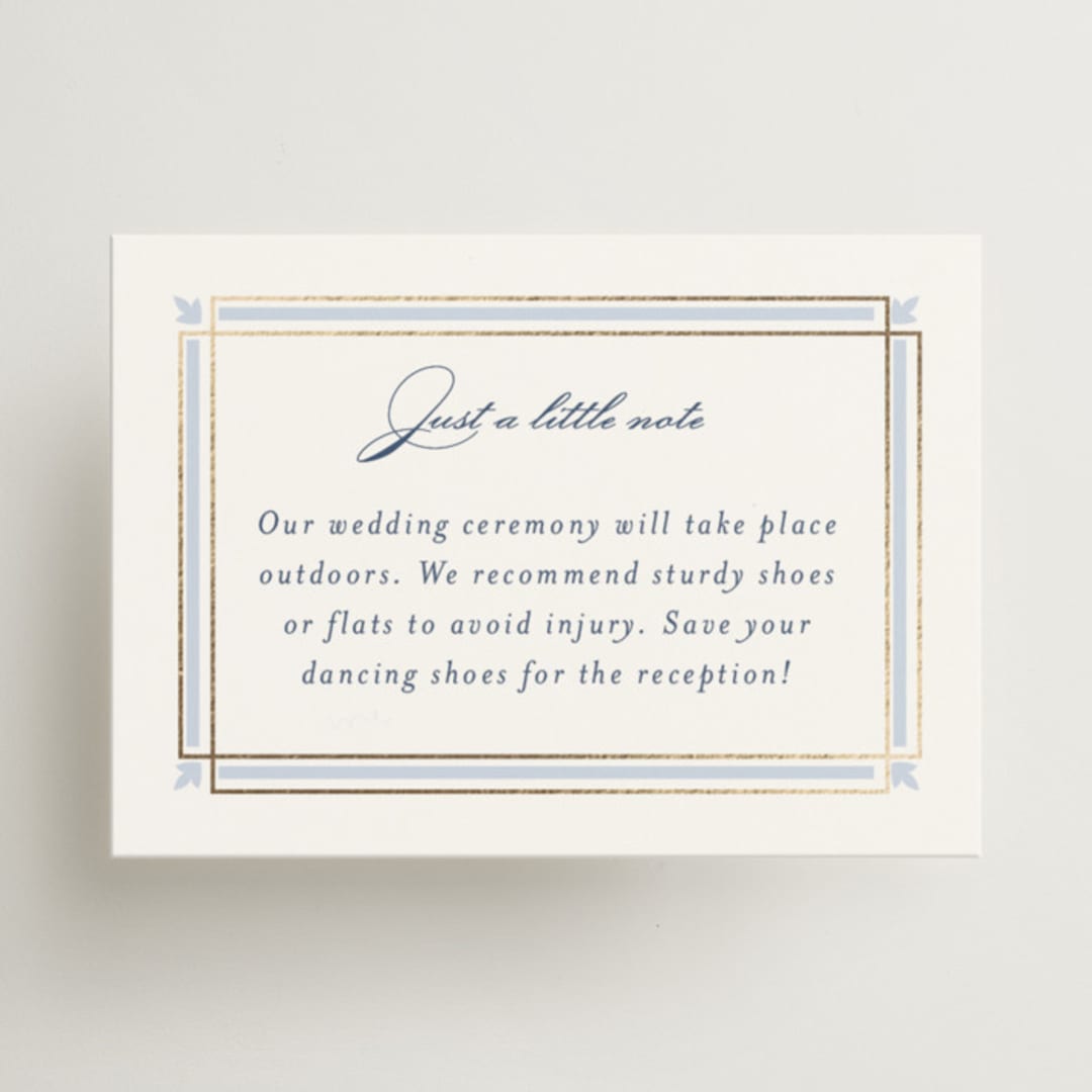 "Aurelia" - Mini Enclosure Cards in Dusty Blue by Janean Hinger - Front