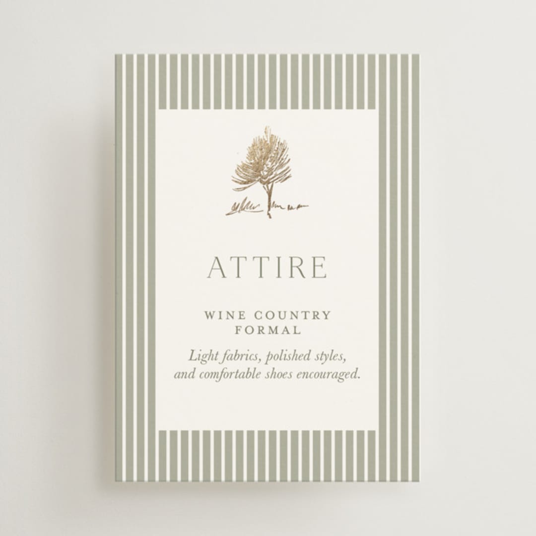 "Country Elegance" - Mini Enclosure Cards in Sage Green by Lucrecia Caporale - Front