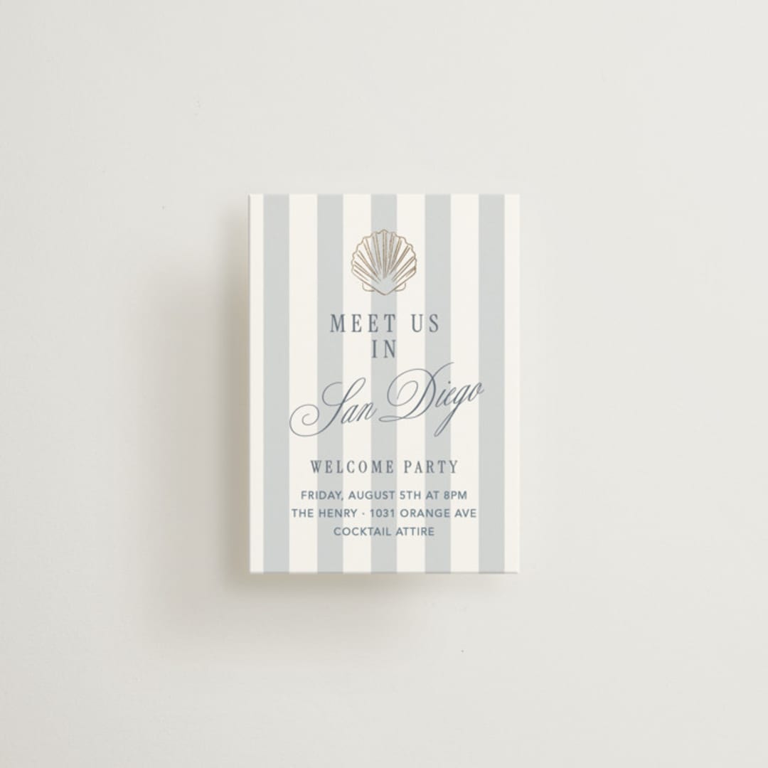 "Seashore" - Mini Enclosure Cards in Coast by Kelly Schmidt - Front