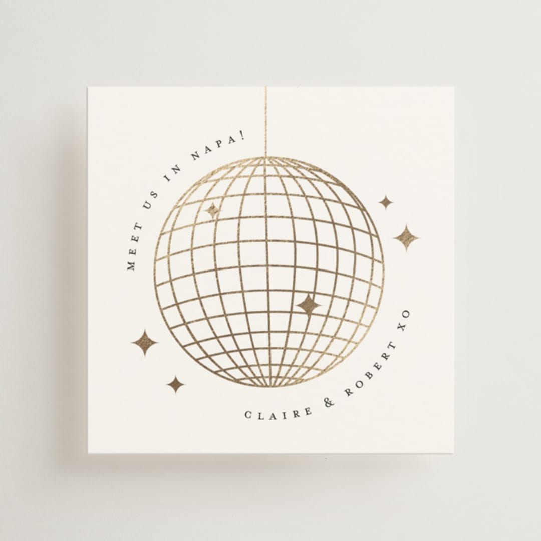 "Monogram Script" - Mini Enclosure Cards in Silk by Kelly Schmidt - Front