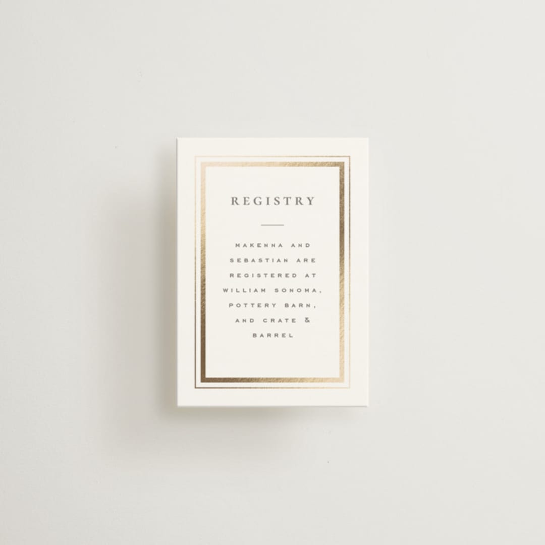 "Hampton" - Mini Enclosure Cards in Chantilly by Wildfield Paper Co - Front