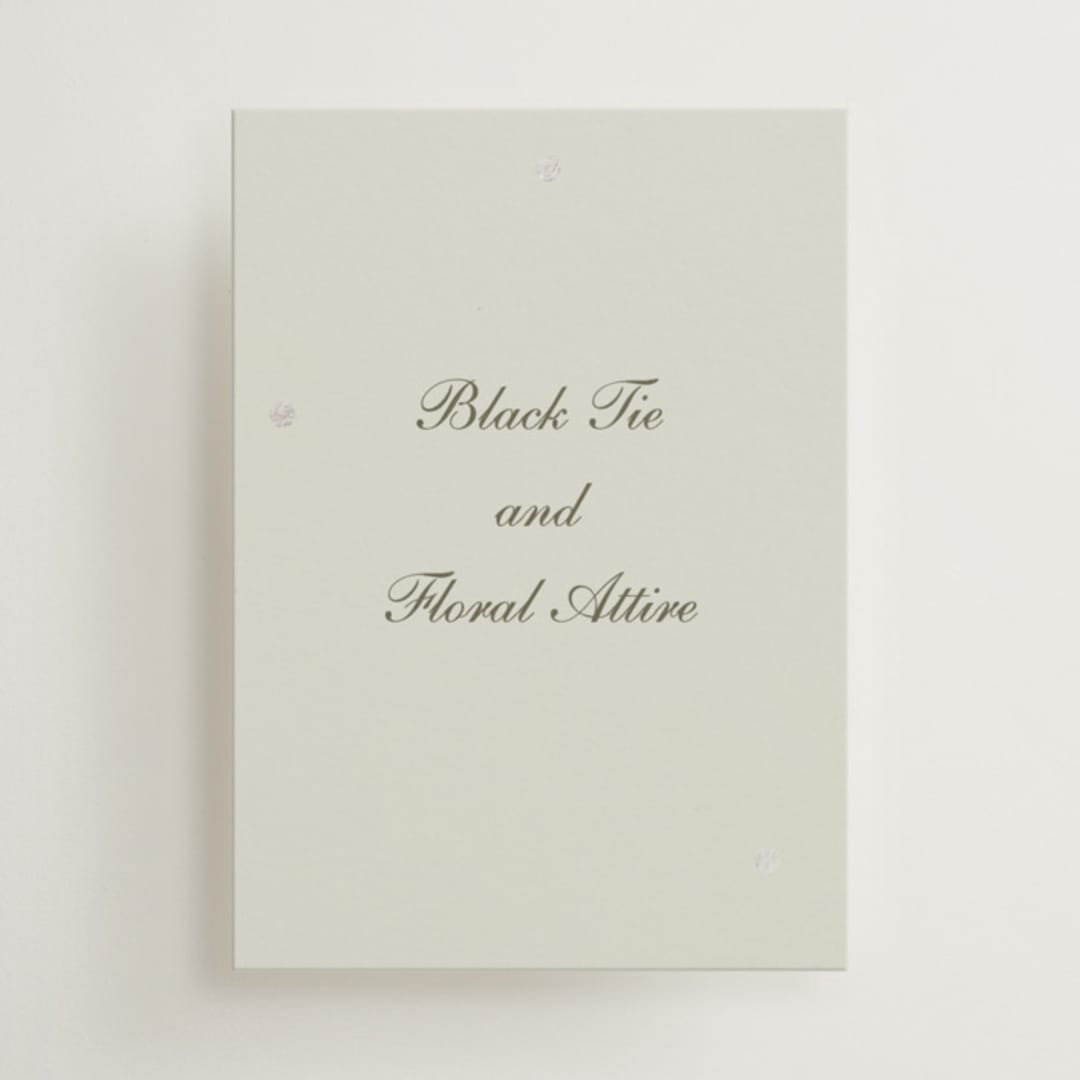 "Pearls" - Mini Enclosure Cards in Fog by Baumbirdy - Front