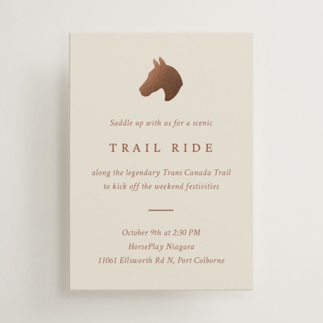 "Equestrian" - Mini Enclosure Cards in Midnight by Sam Dubeau - Front