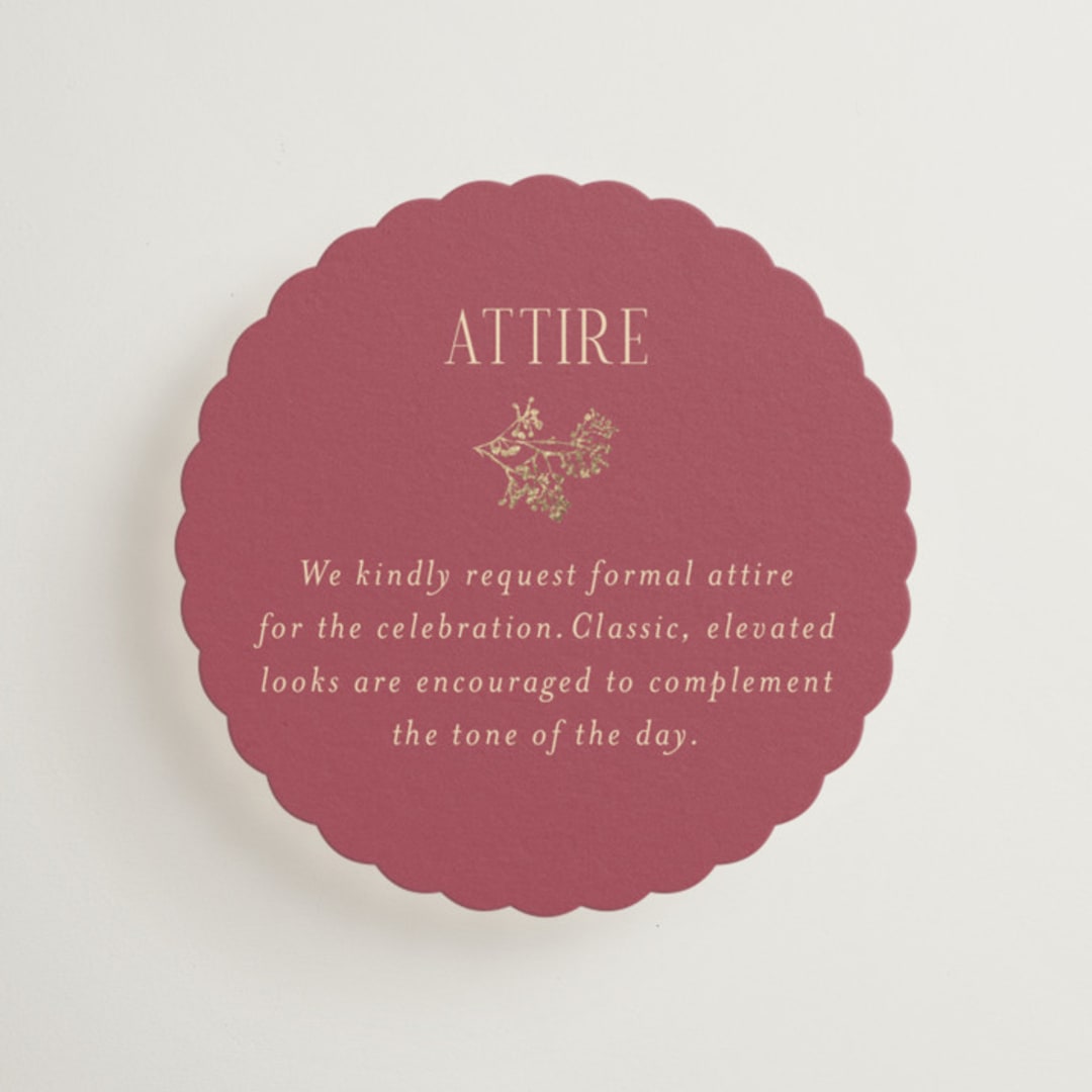 "Flouriishing" - Mini Enclosure Cards in Blush by Susan Moyal - Front