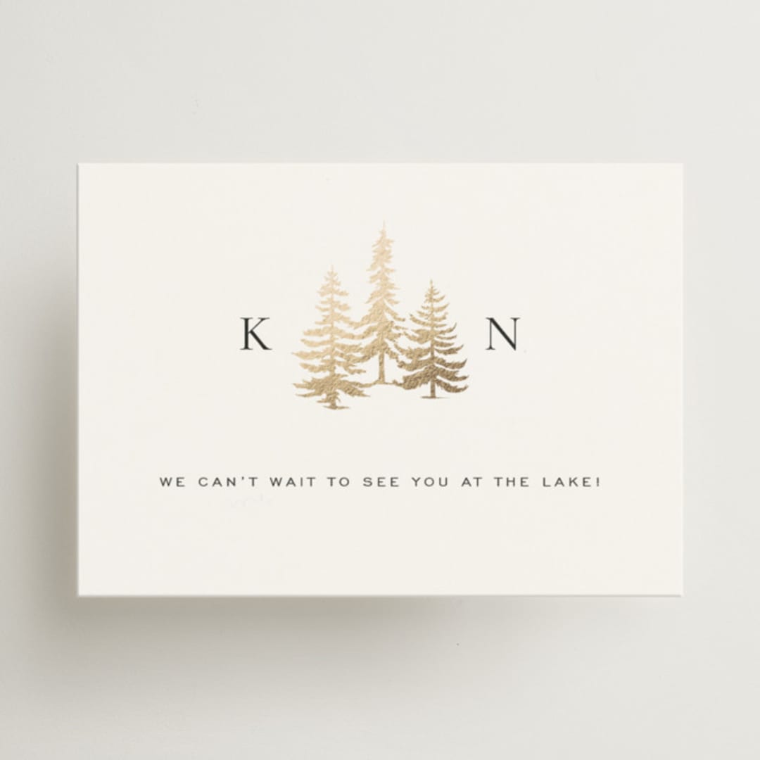 "Gilded Forest" - Mini Enclosure Cards in Snow by Stacy Maalouf - Front