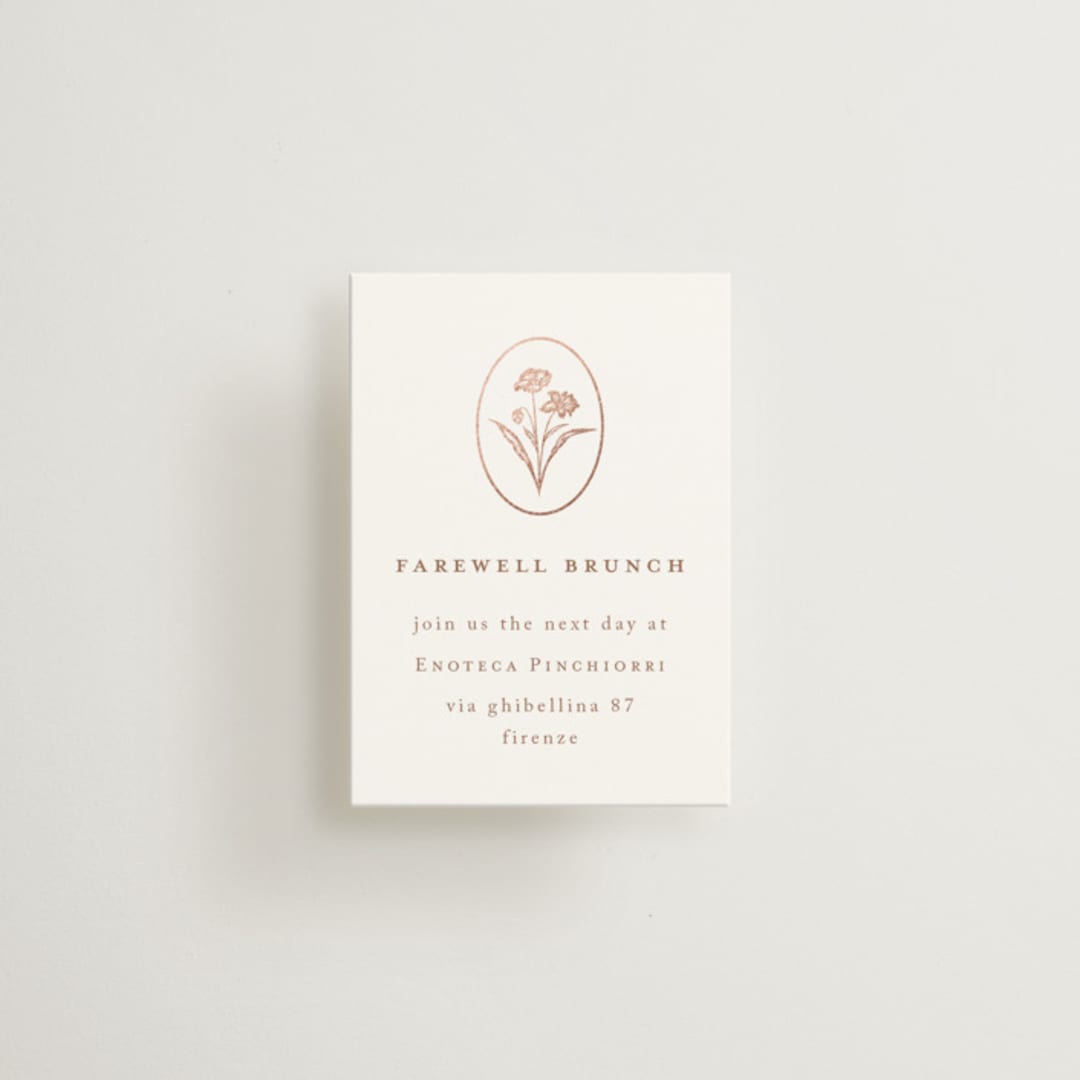 "fleu-de-sel" - Mini Enclosure Cards in Rose by chocomocacino - Front