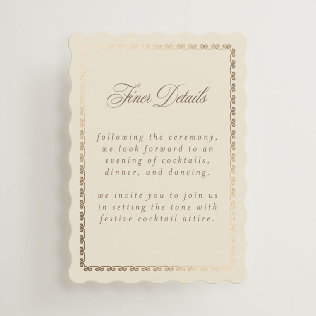 "Ahlum" - Mini Enclosure Cards in Champagne by Deynaaz Daraei - Front