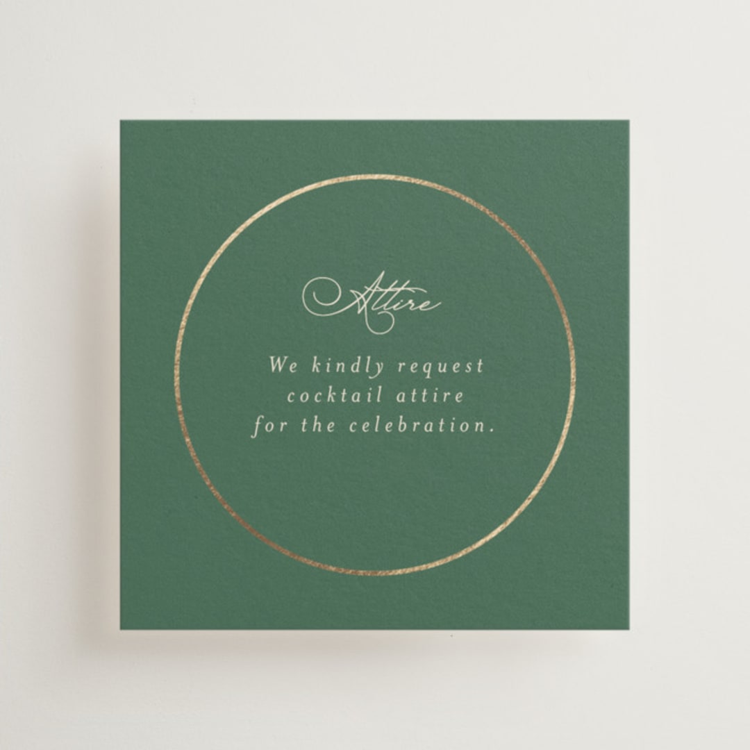 "Vintage Oval" - Mini Enclosure Cards in Rosemary by Emily Betts - Front