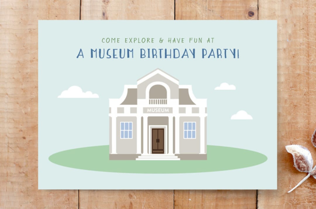 "Museum Fun" - Cards in Blue Sky by Amy Ngo - Front