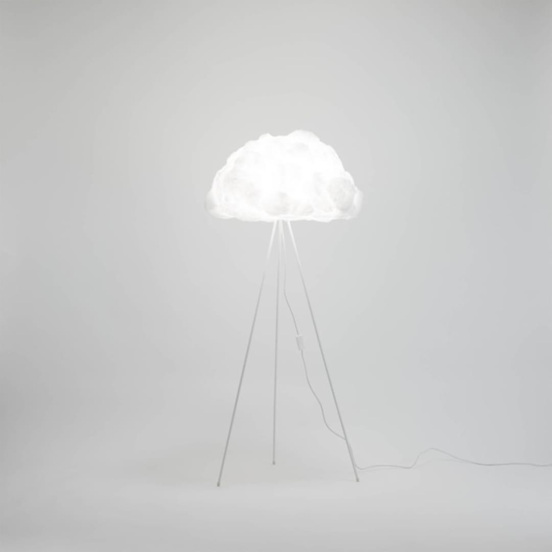 "Lampshade Cloud // Floor Stand" - Floor Lamps in white by Richard Clarkson