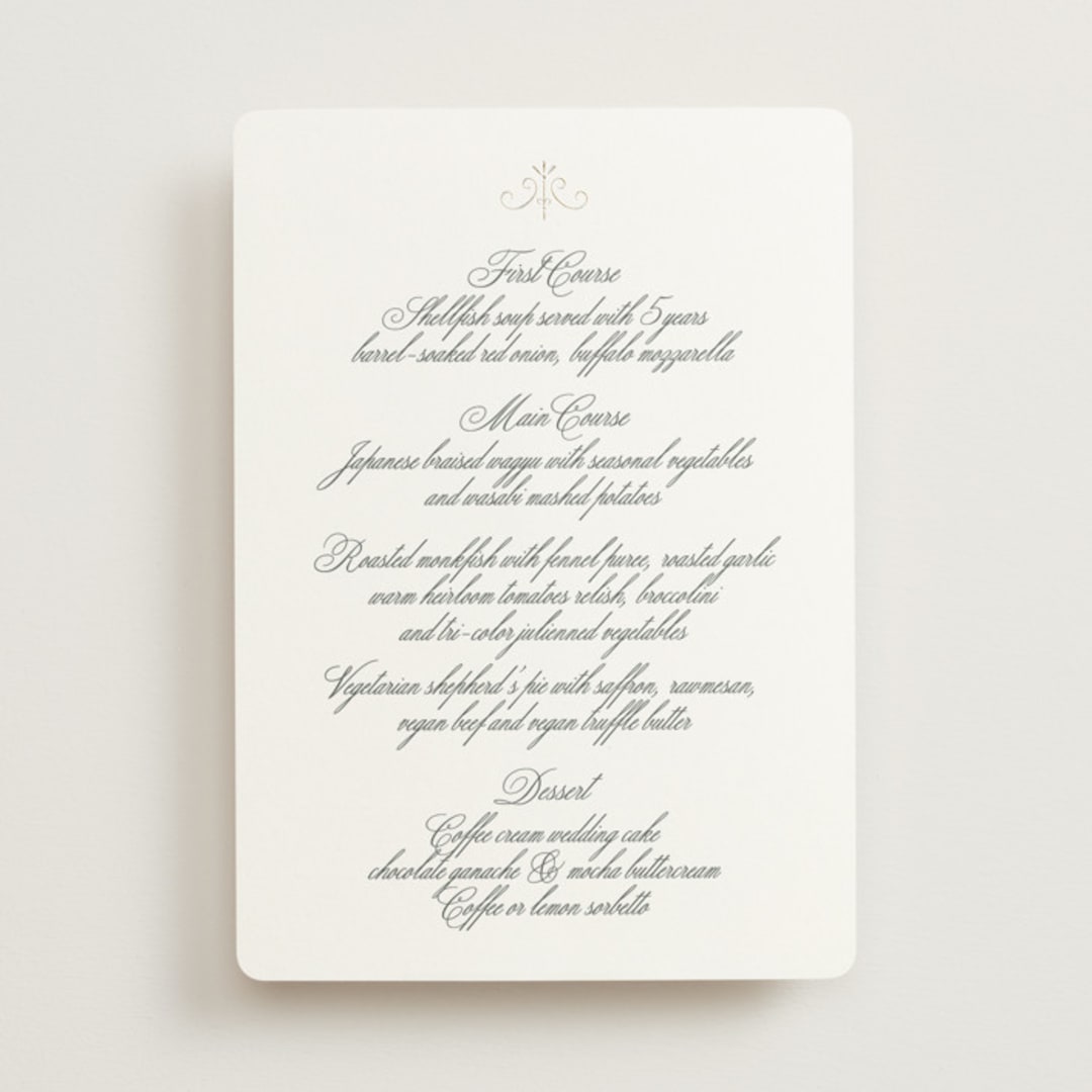 "toulomotiri" - Foil-Pressed Menus in Sugar by chocomocacino - Front
