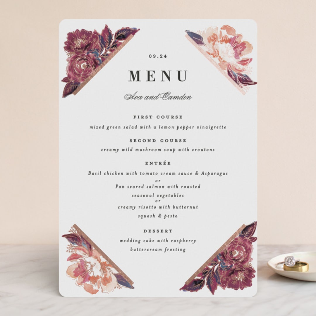 Painted Peony Corners