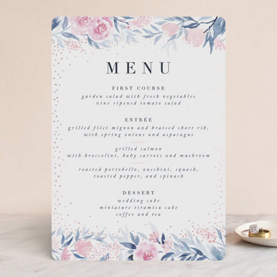 Monogrammed watercolor floral