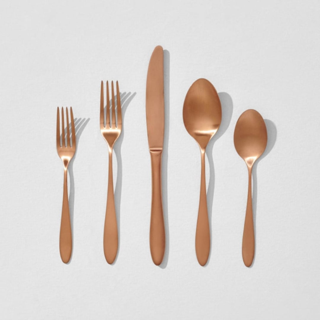 Flatware Set - Satin Copper