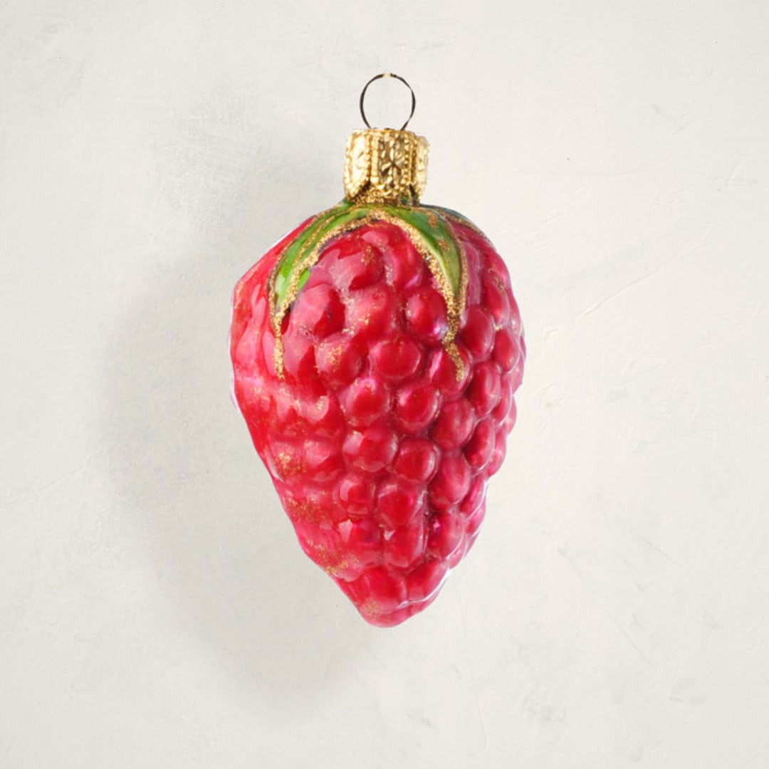 "Raspberry Glass Ornament by Whitehurst" - Ornaments in Berry by Minted - Front