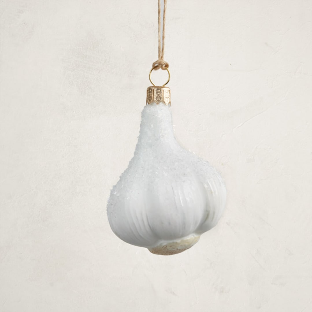 "Whole Garlic" - Ornaments in Cream by Minted - Front