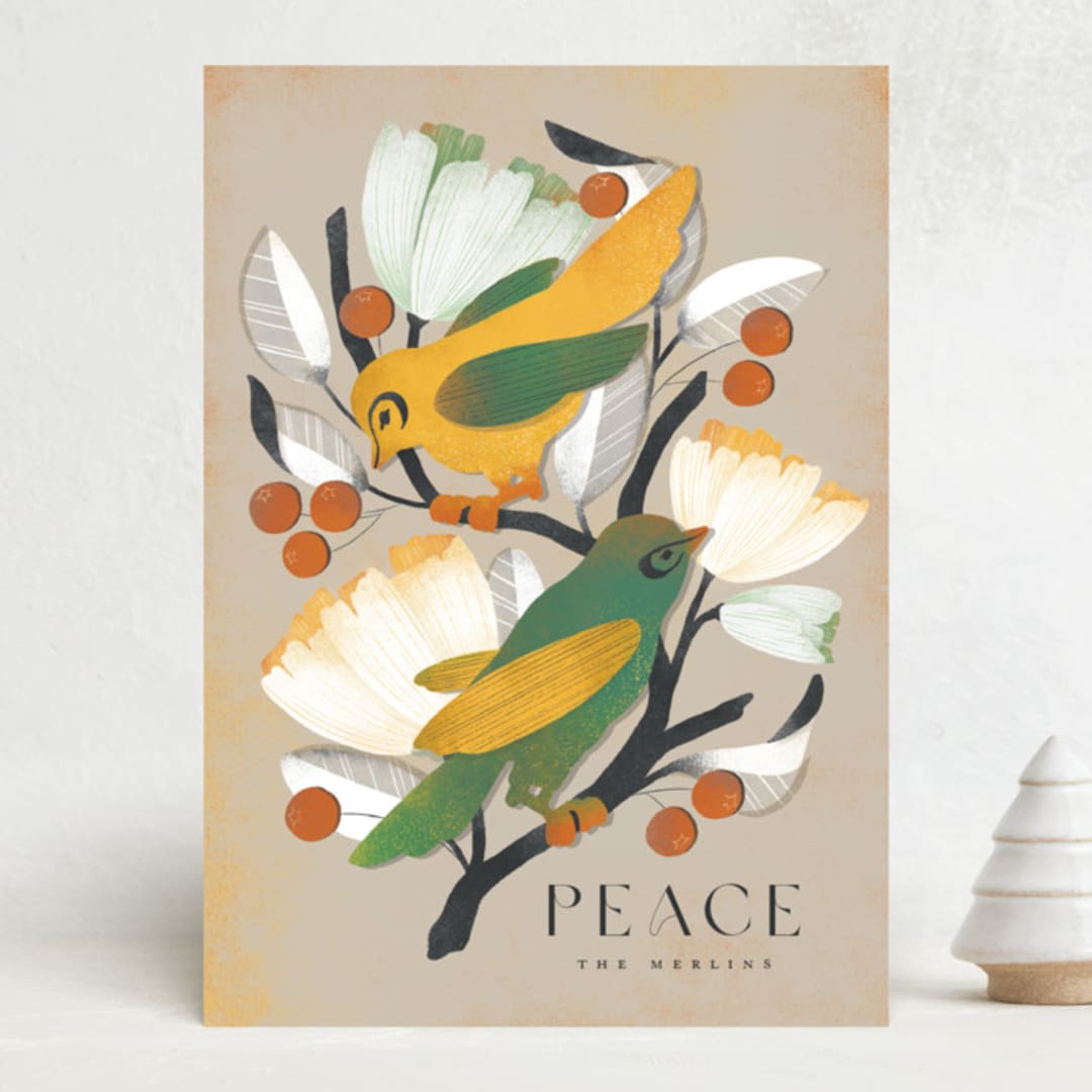 "Kinfolk" - Minted x The Met Holiday Cards in Cream by Snow and Ivy - Front