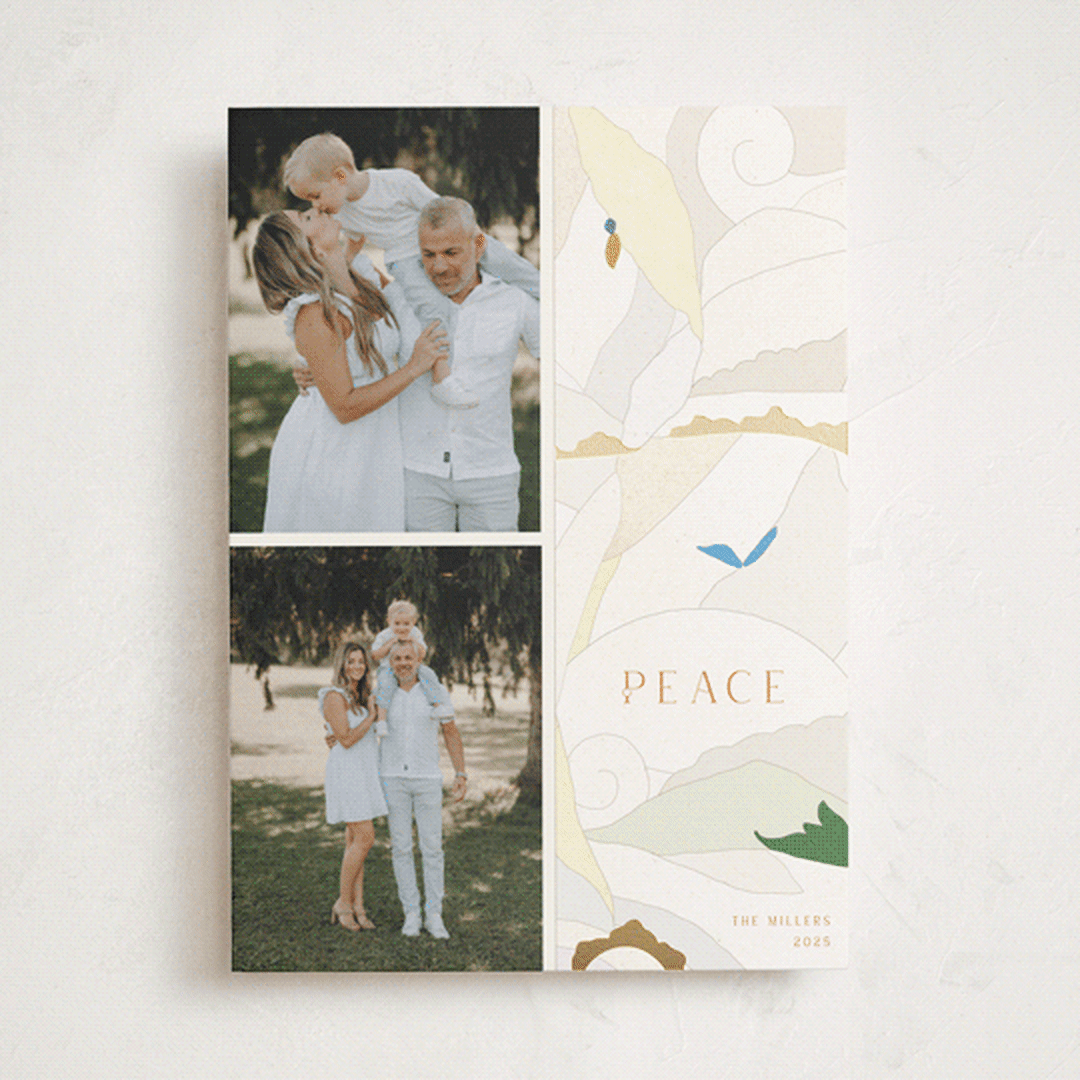 "All Shades of White" - Minted x The Met Holiday Cards in Tangerine by Sumak Studio - Front