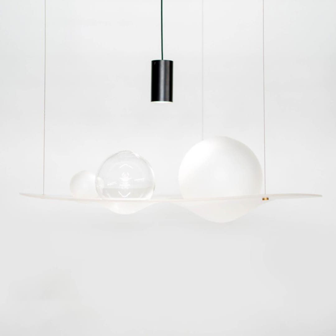 "Gravity Well" - Ceiling Lights in clear by Richard Clarkson