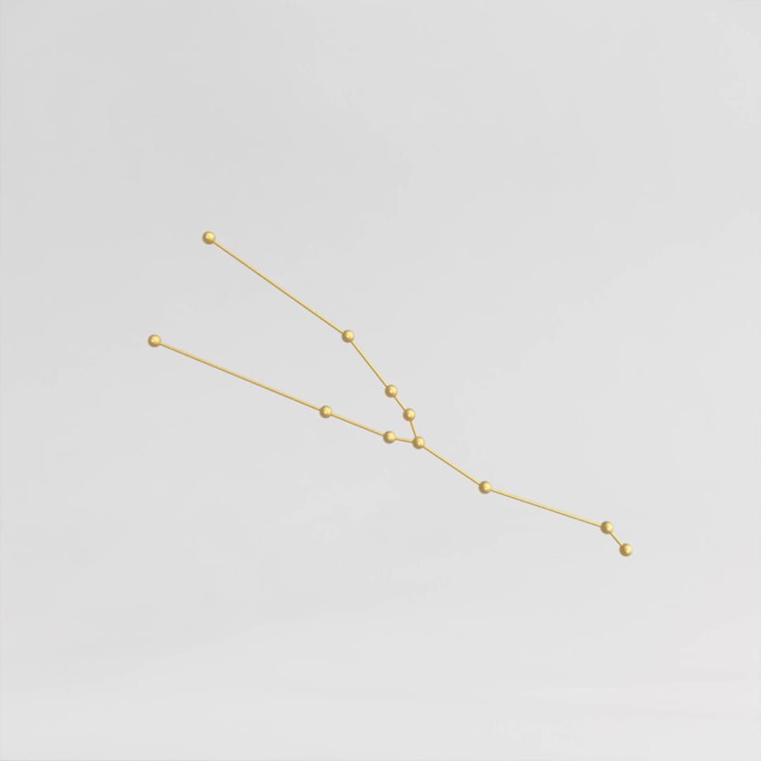 "Constellation - Taurus" - Ceiling Lights in brass by Richard Clarkson