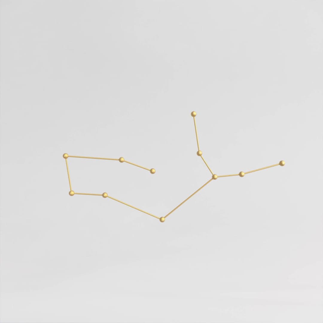 "Constellation" - Ceiling Lights in brass by Richard Clarkson