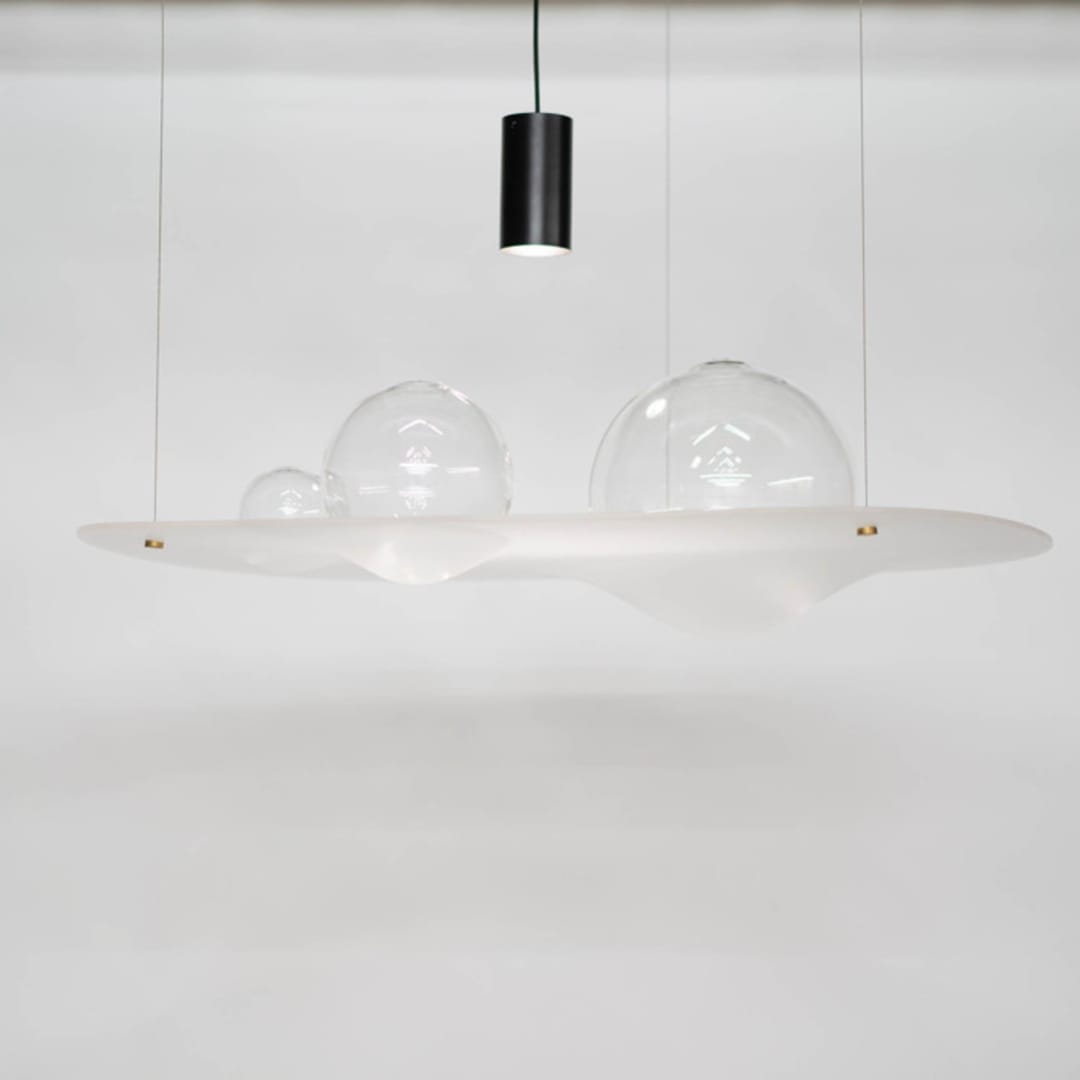 "Gravity Well - Clear" - Ceiling Lights in clear by Richard Clarkson