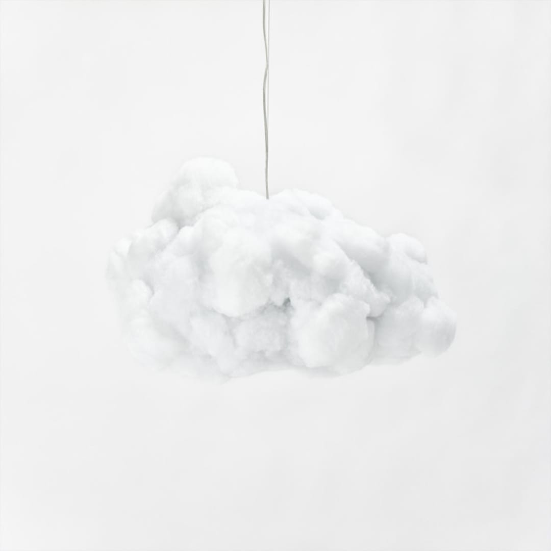 "Speaker Cloud" - Ceiling Lights in white by Richard Clarkson