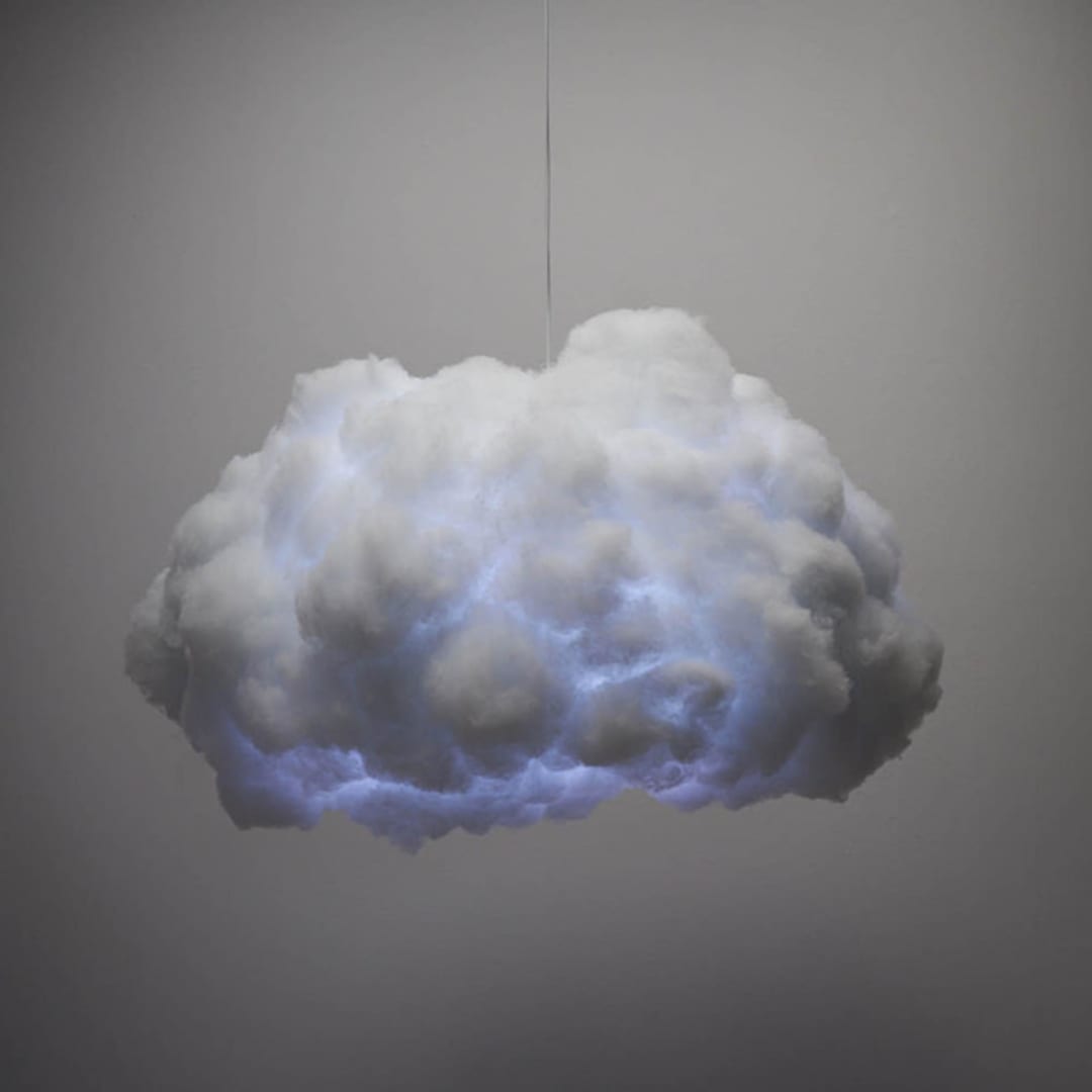 "Interactive Cloud - Large" - Ceiling Lights in white by Richard Clarkson