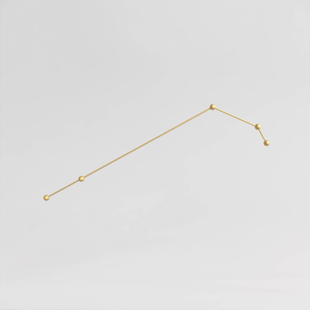 "Constellation" - Ceiling Lights in brass by Richard Clarkson