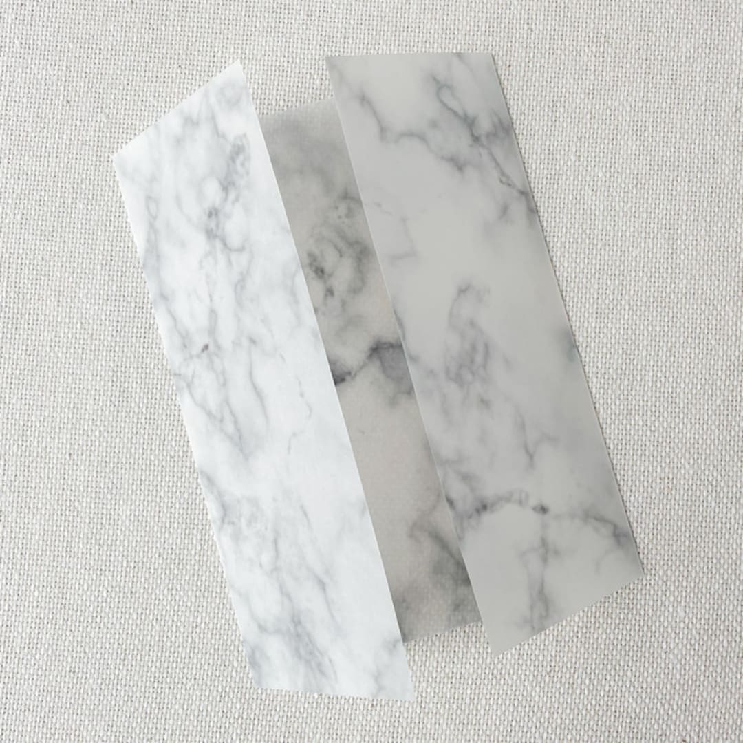 "Elegant Marble Vellum Jacket | Set of 10" - Invitation Jackets and Overlays in gray by Megan Tendler