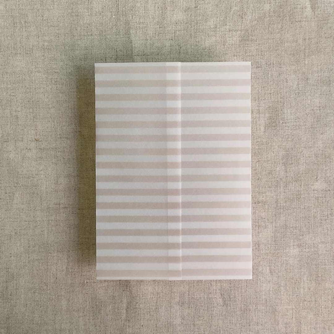 "Blush stripe printed vellum wrap for 5x7 card | pack of 10" - Invitation Jackets and Overlays in pink by Ivory Invitations