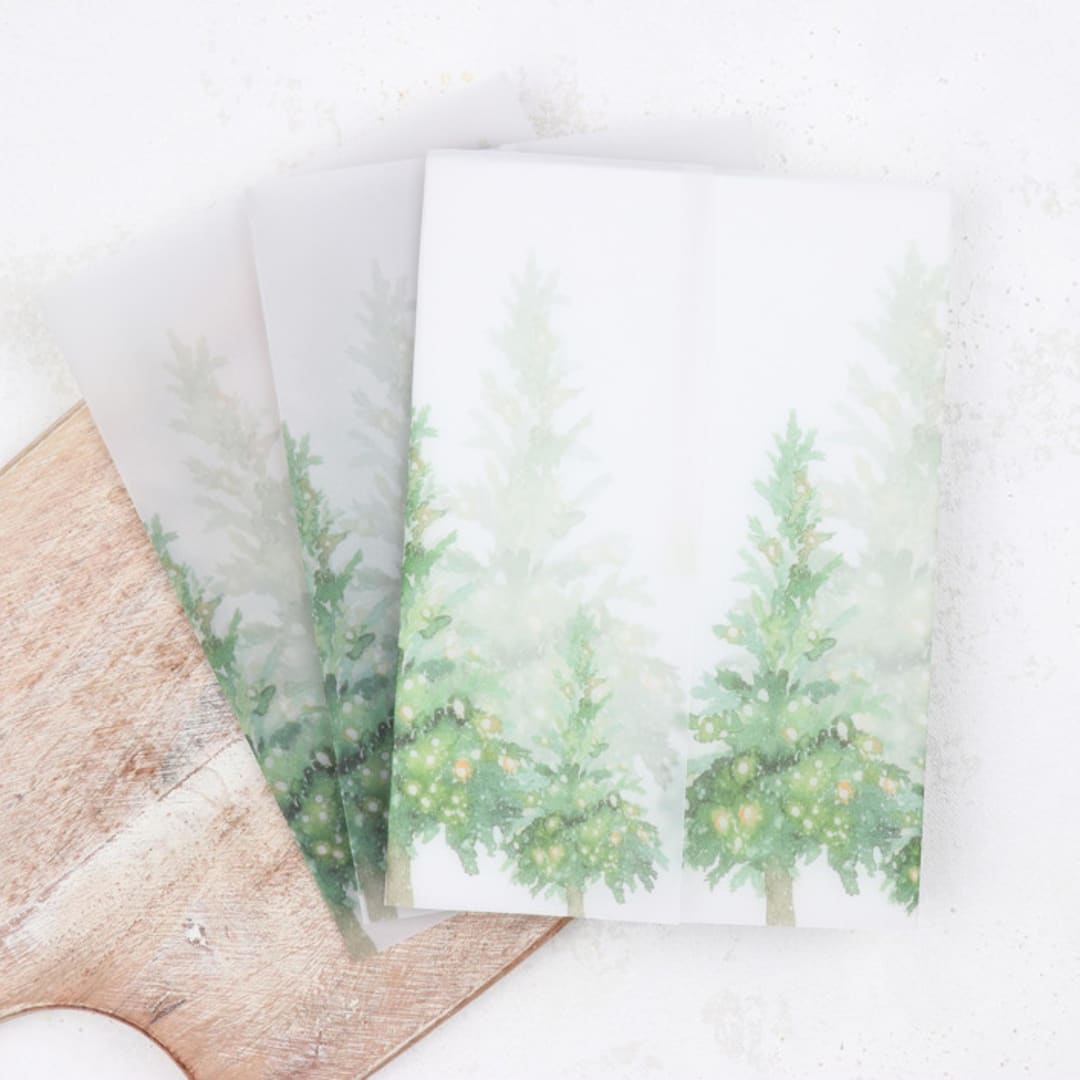 Christmas Tree Vellum Jackets | Size 5x7 | Set of 25