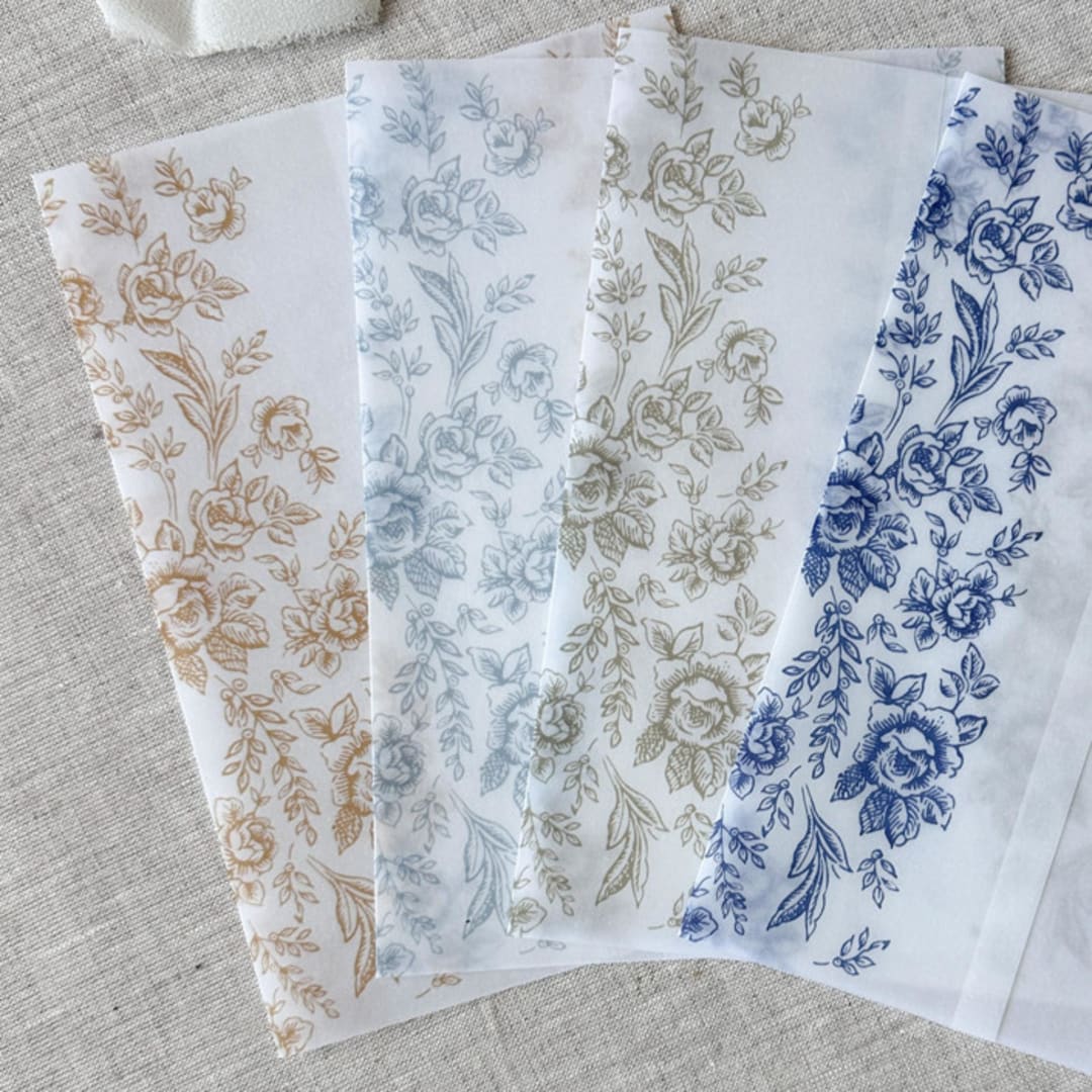 "Toile vellum jacket | Customizable color | set of 10" - Invitation Jackets and Overlays in multicolorassorted-colors by Maria Ferrer G.