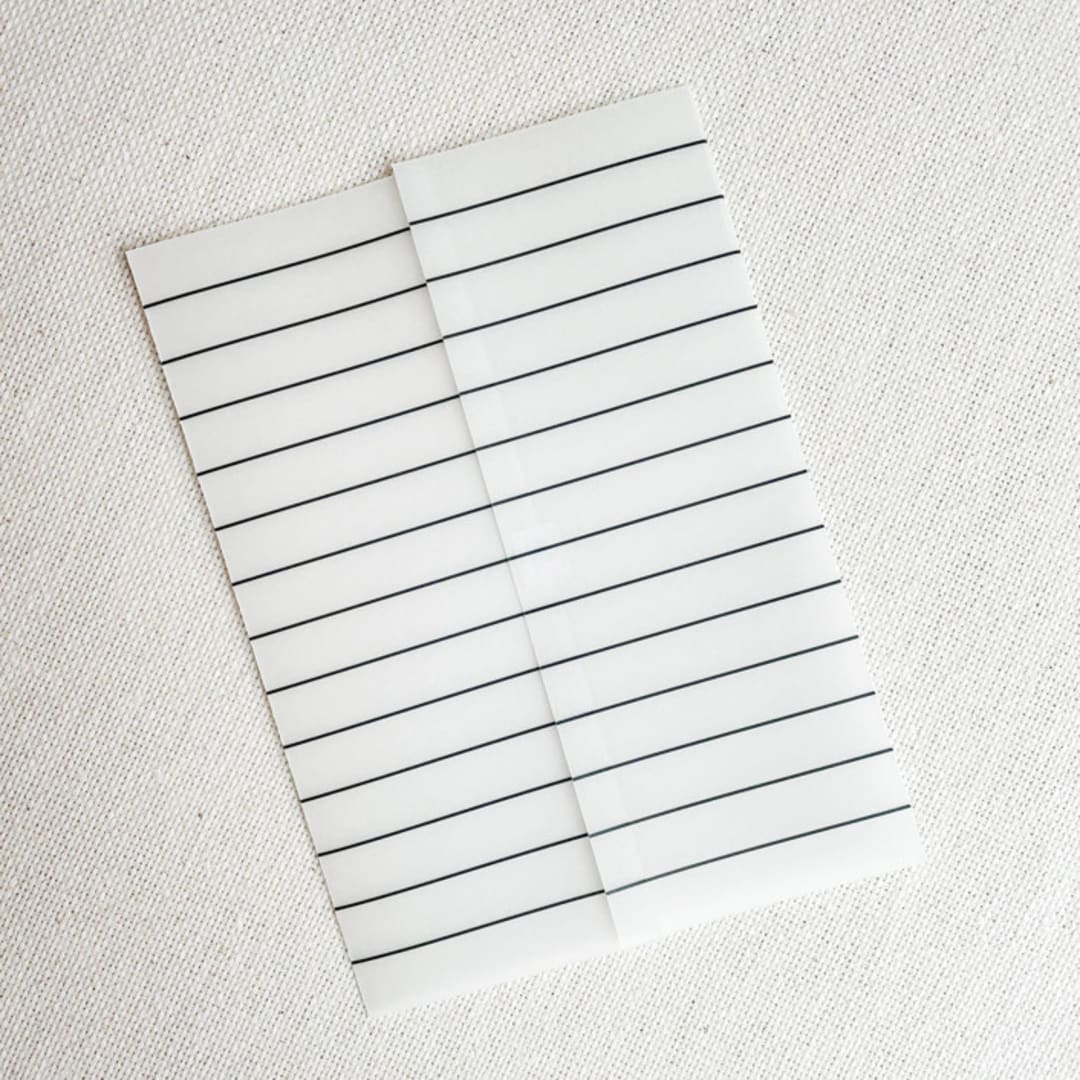 "Chic Stripes Vellum Jacket | Set of 10" - Invitation Jackets and Overlays in black by Megan Tendler