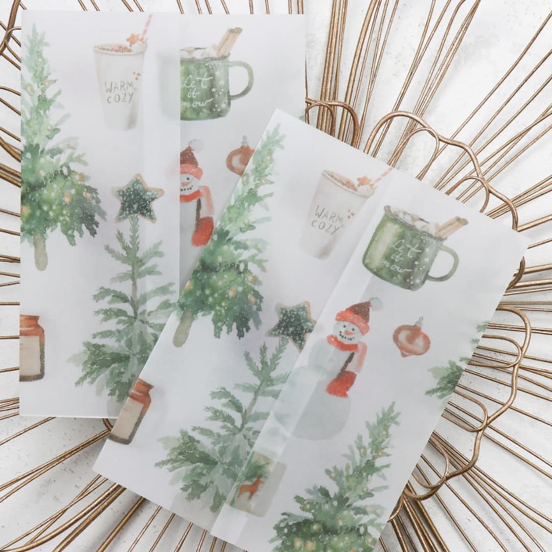 Winter Holiday Vellum Jackets | Size 5x7 | Set of 25